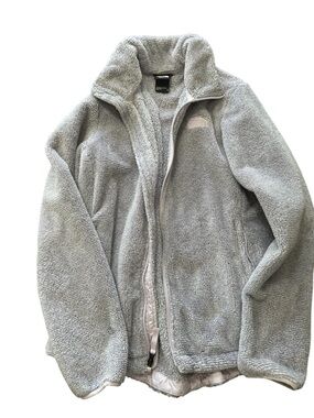 The North Face PURPLE Gray Cozy Fleece Jacket